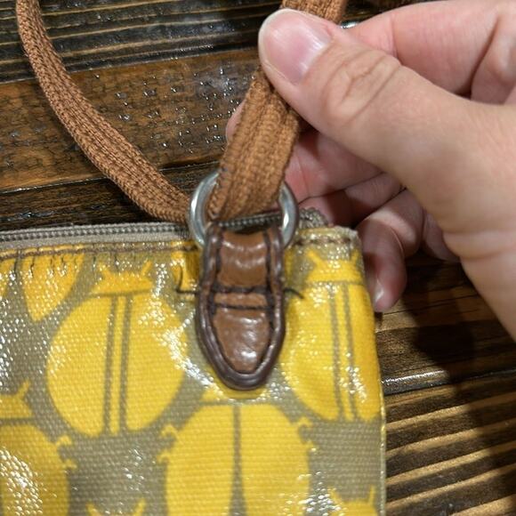 Fossil Key Per Ladybug Coated Canvas Crossbody Purse - Picture 9 of 14